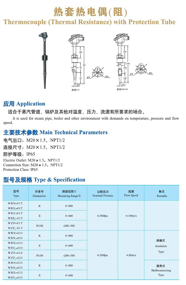 熱套熱電偶(阻)